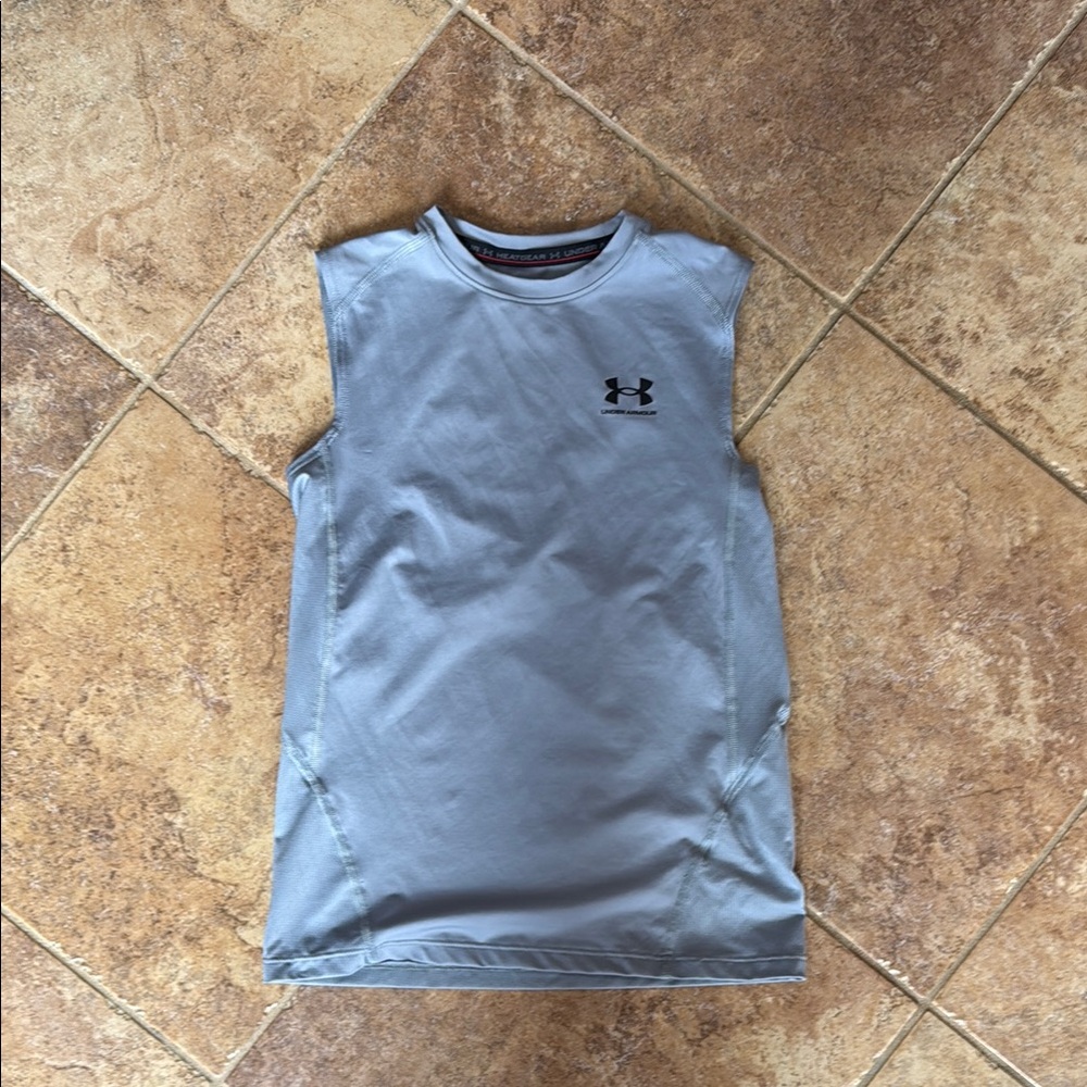 Gray Performance Tank Top with Moisture-Wicking Fabric